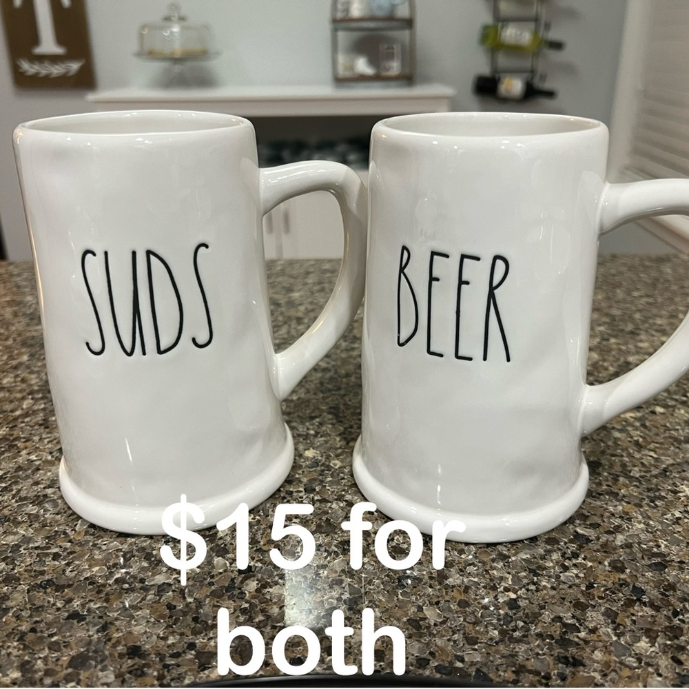 Rae Dunn Beer Mugs